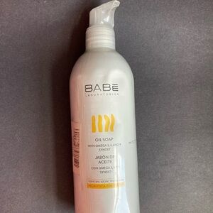 Babe Laboratorios Oil Soap W Omega 3, 6, & 9 Syndet Jabon De Aceite New 17 Fl Oz